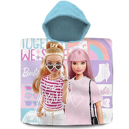 Barbie Kinder-Poncho Baumwolle Kinder-Handtuch 