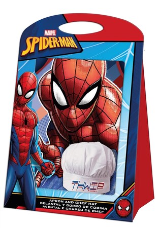 Spiderman Kochset Schürze Mütze Spider-Man Chefkoch bei Marktkauf