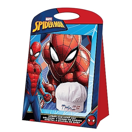 Spiderman Kochset Schürze Mütze Spider-Man Chefkoch bei Marktkauf
