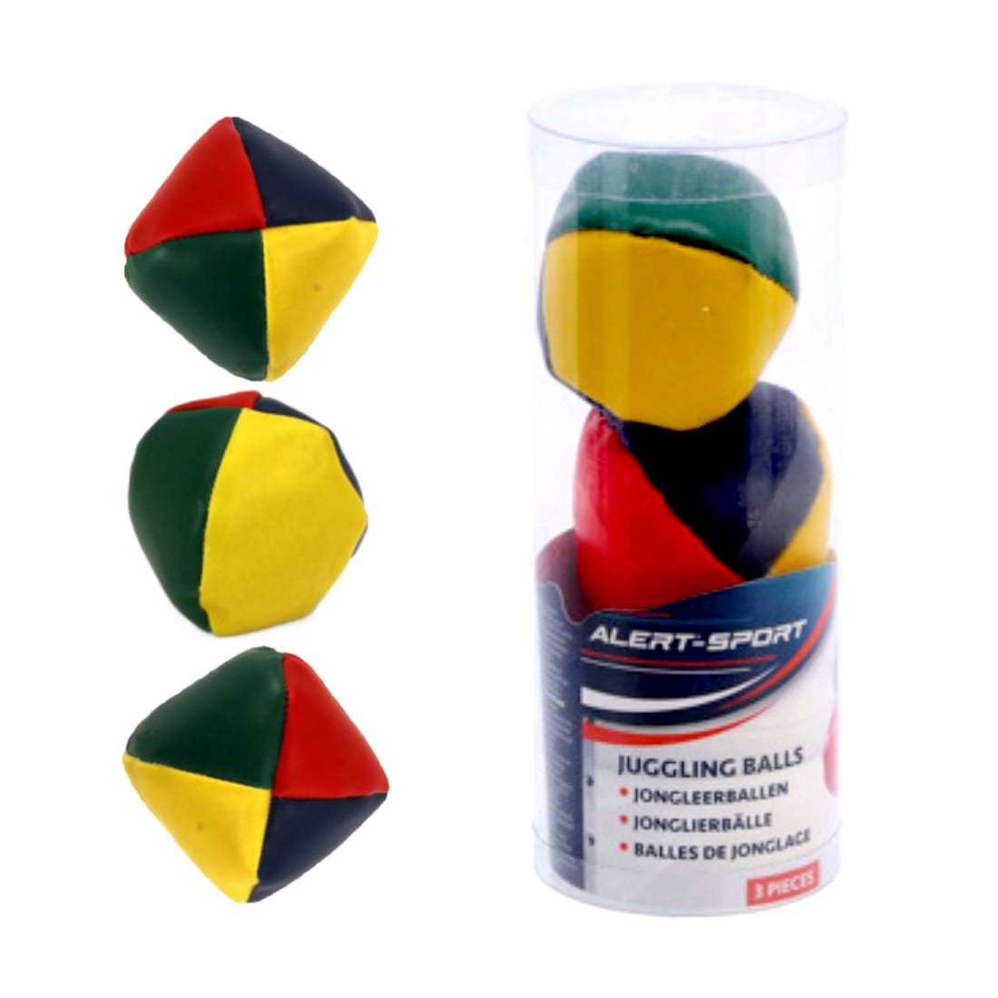 PARTY DISCOUNT Jonglierbälle, 3 Stück Bunt – Bunte Jonglierset Für Anfänger & Spaß