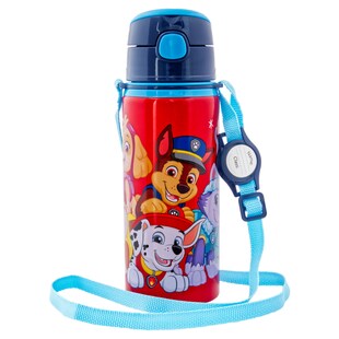 Kinder Trinkflasche 600ml Paw Patrol Tragegurt Aluminium Hunde Welpen 