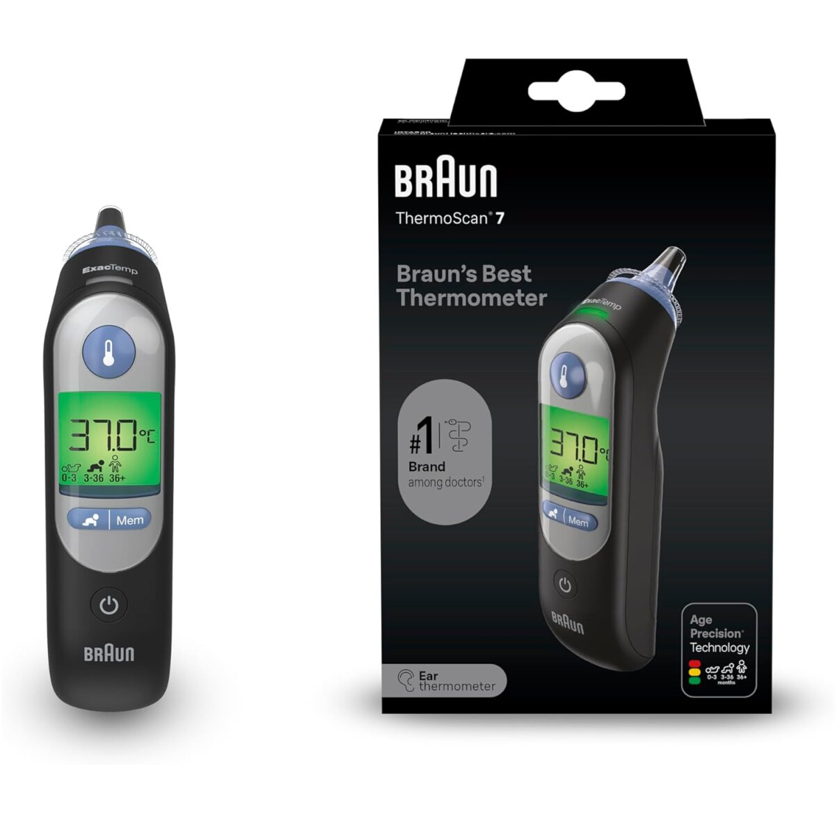 IRT 6520BWE ThermoScan Black Edition Ohrthermometer