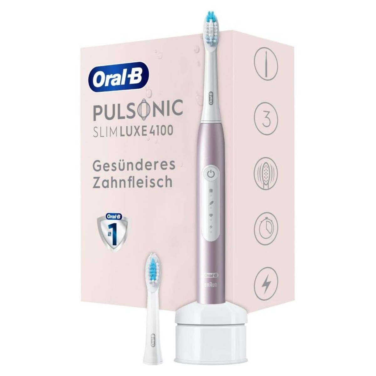 Pulsonic Slim Luxe 4100 RoseGold elektrische Zahnbürste