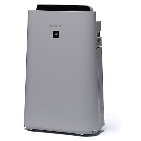Sharp Luftreiniger mit Luftbefeuchter UA-HD40E-L für Räume bis zu 26m², 3-Stufen Filtersystem, Grau 