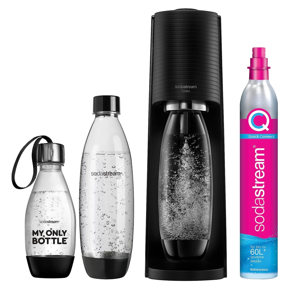 SodaStream Terra Vorteilspack Wassersprudler schwarz