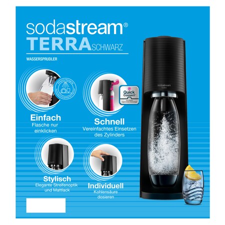 SodaStream Terra Vorteilspack Wassersprudler Marktkauf bestellen online schwarz bei