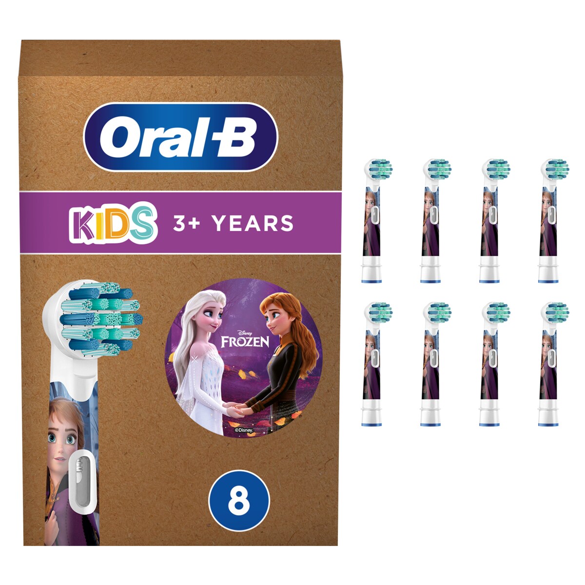 EB10-8 Frozen Aufsteckbürsten für Elektrische Kinderzahnbürste
