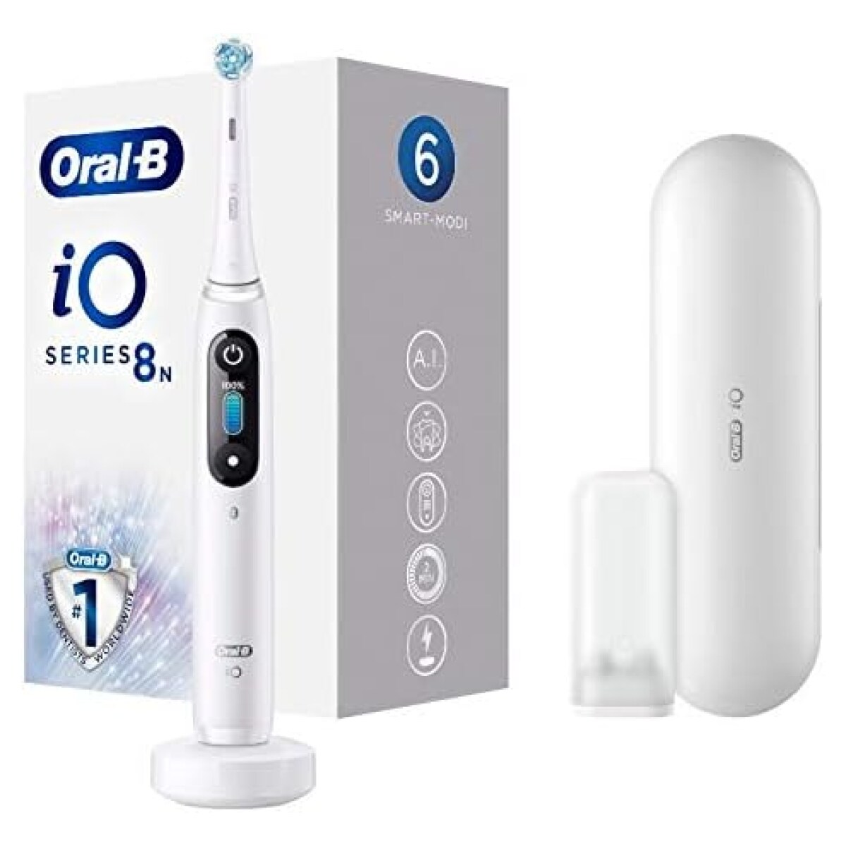 Oral-B iO Series 8N White Alabaster elektrische Zahnb&uuml;rste 