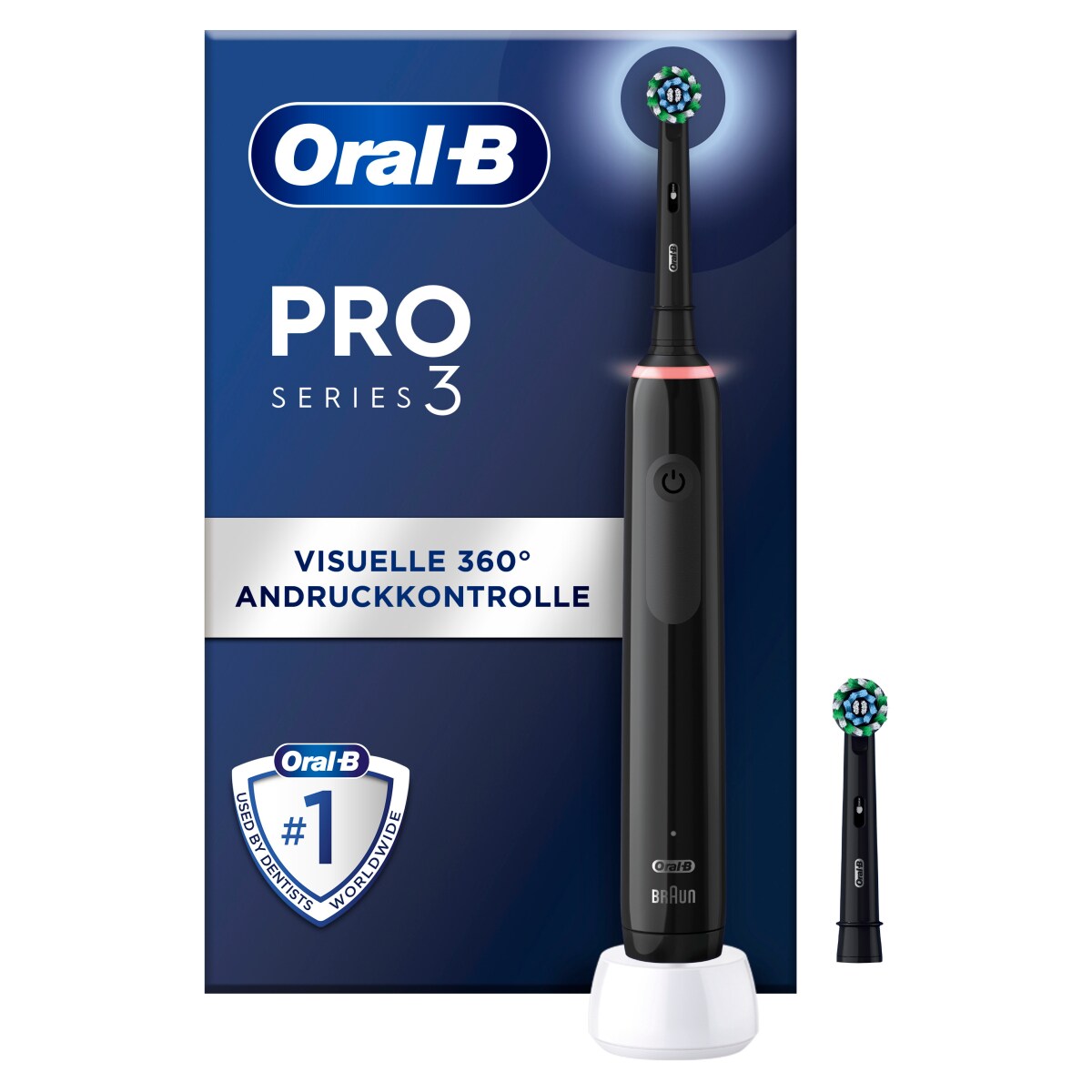 Oral-B Pro 3 3000 Cross Action Black Edition JAS22 elektrische Zahnb&uuml;rste 