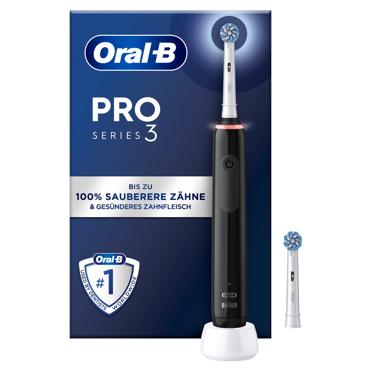 Oral-B Pro 3 3000 Sensitive Clean Black JAS22 elektrische Zahnb&uuml;rste 