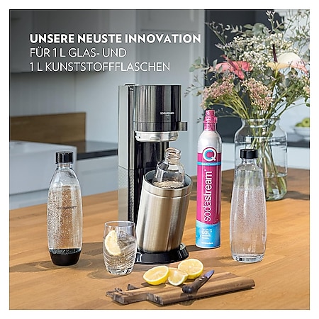 SodaStream DUO Wassersprudler Vorteils-Pack, Titan mit 4 Flaschen bei  Marktkauf online bestellen