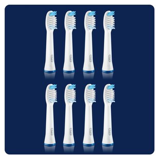 Oral-B Pulsonic Clean Aufsteckbürsten für Schallzahnbürsten, 8 Stück 