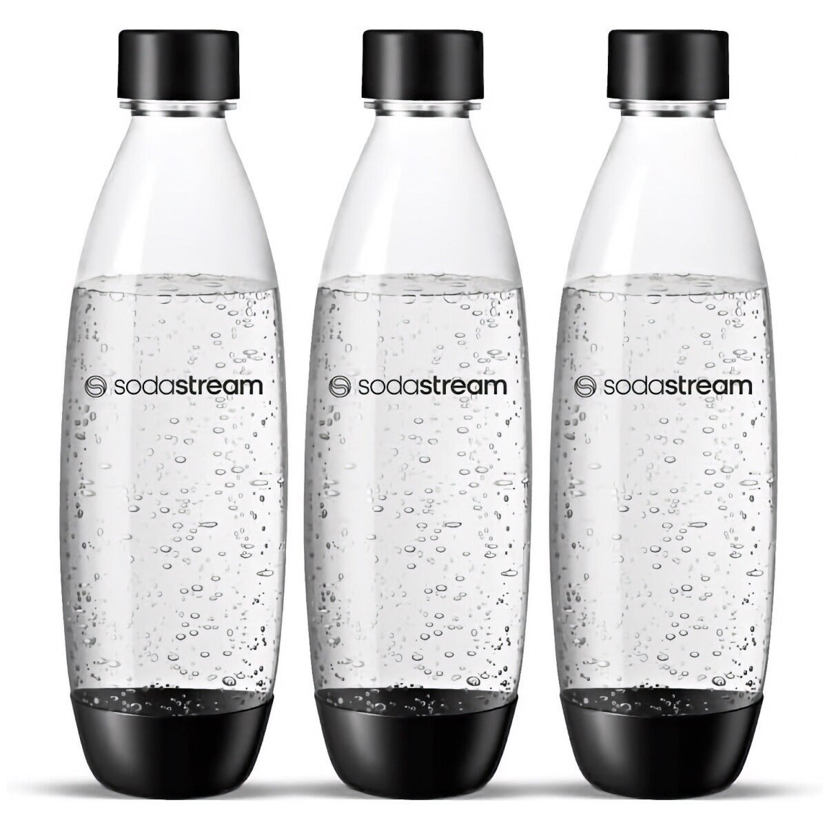 SodaStream Fuse 3x  Flaschen black / white