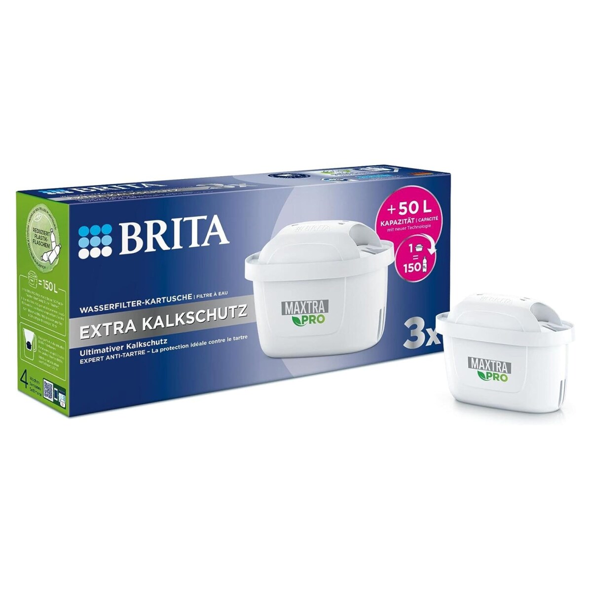 Maxtra Pro Extra Kalkschutz Wasserfilter 3er Pack