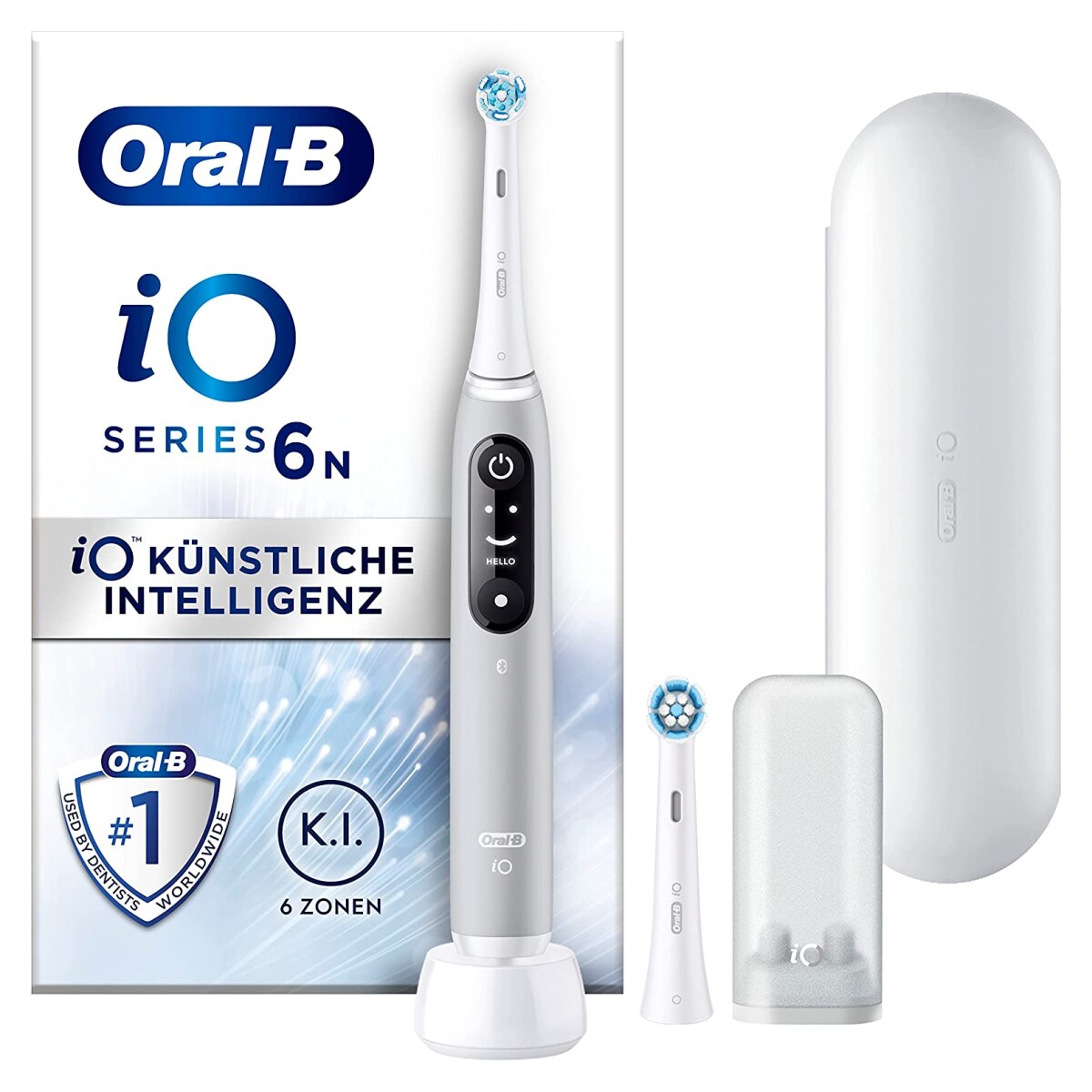 Oral-B iO Series 6 elektrische Zahnb&uuml;rste Grey Opal JAS22 