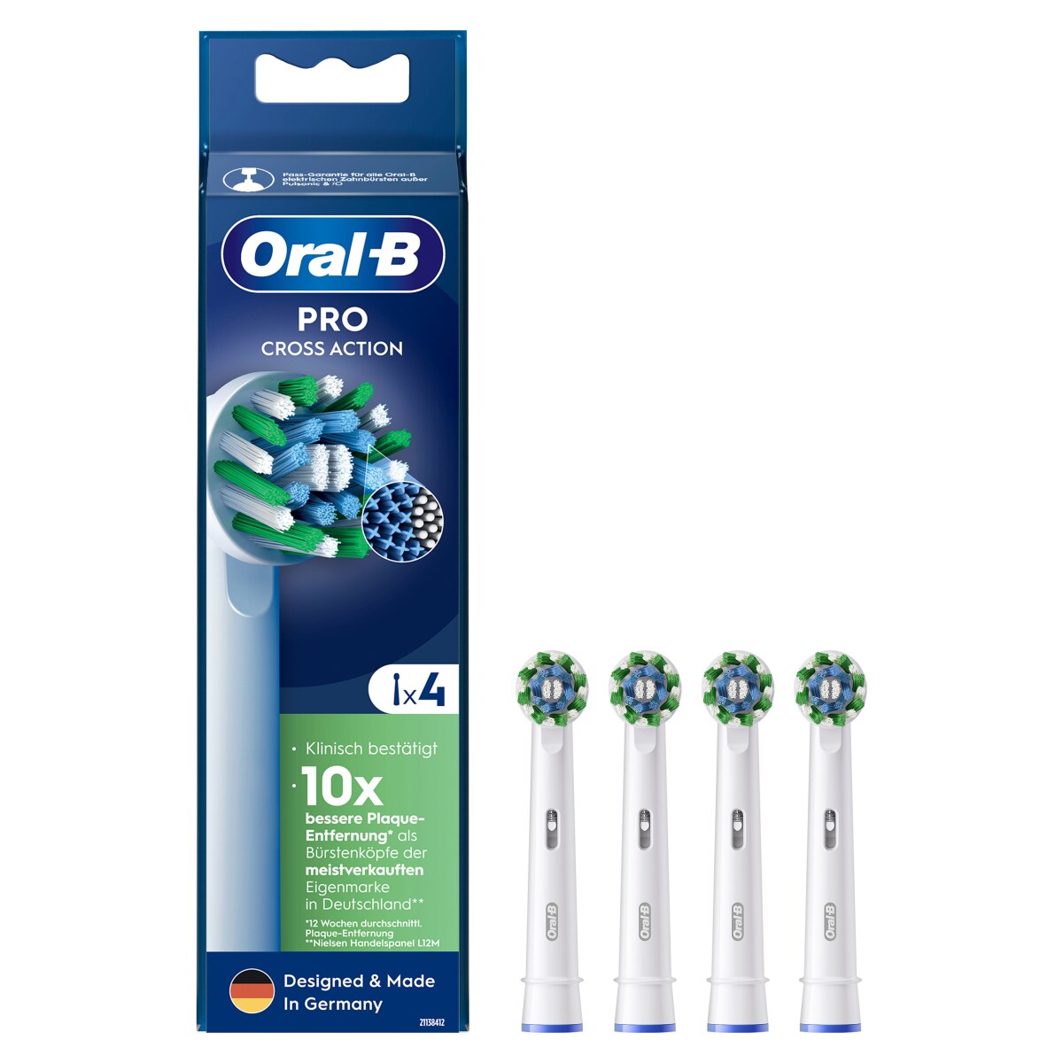 Oral-B EB50RX-4 Pro CrossAction Ersatzb&uuml;rsten 