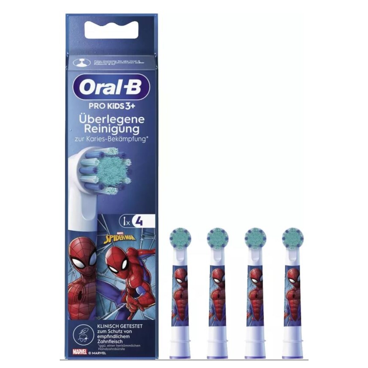Oral-B EB10S-4 Spiderman Ersatzb&uuml;rsten f&uuml;r Elektrische Kinderzahnb&uuml;rste 
