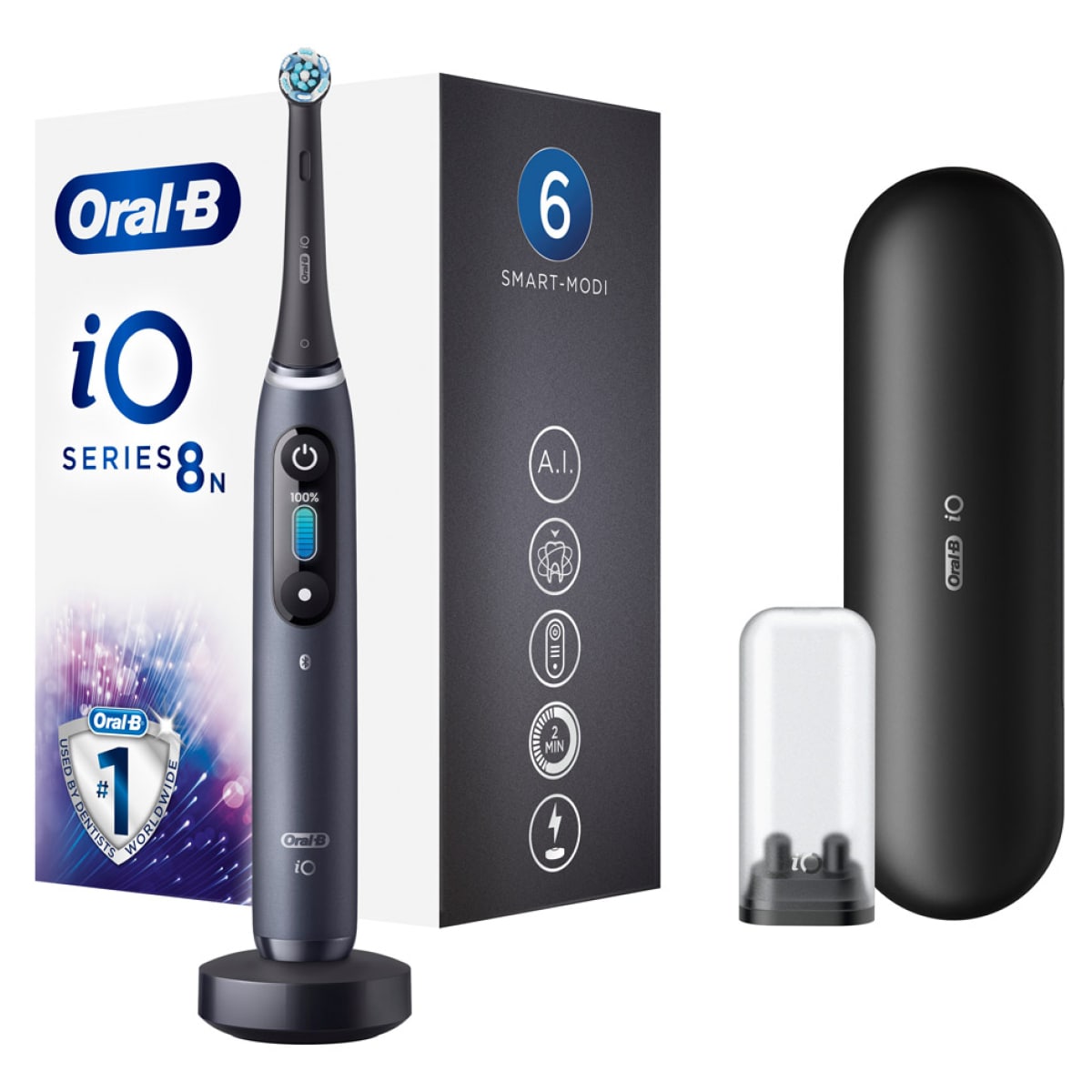 Oral-B iO Series 8N Black Onyx elektrische Zahnb&uuml;rste 