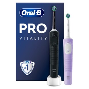 Oral-B Vitality Pro D103 Duo Black/Lilac Violet elektrische Zahnbürste 