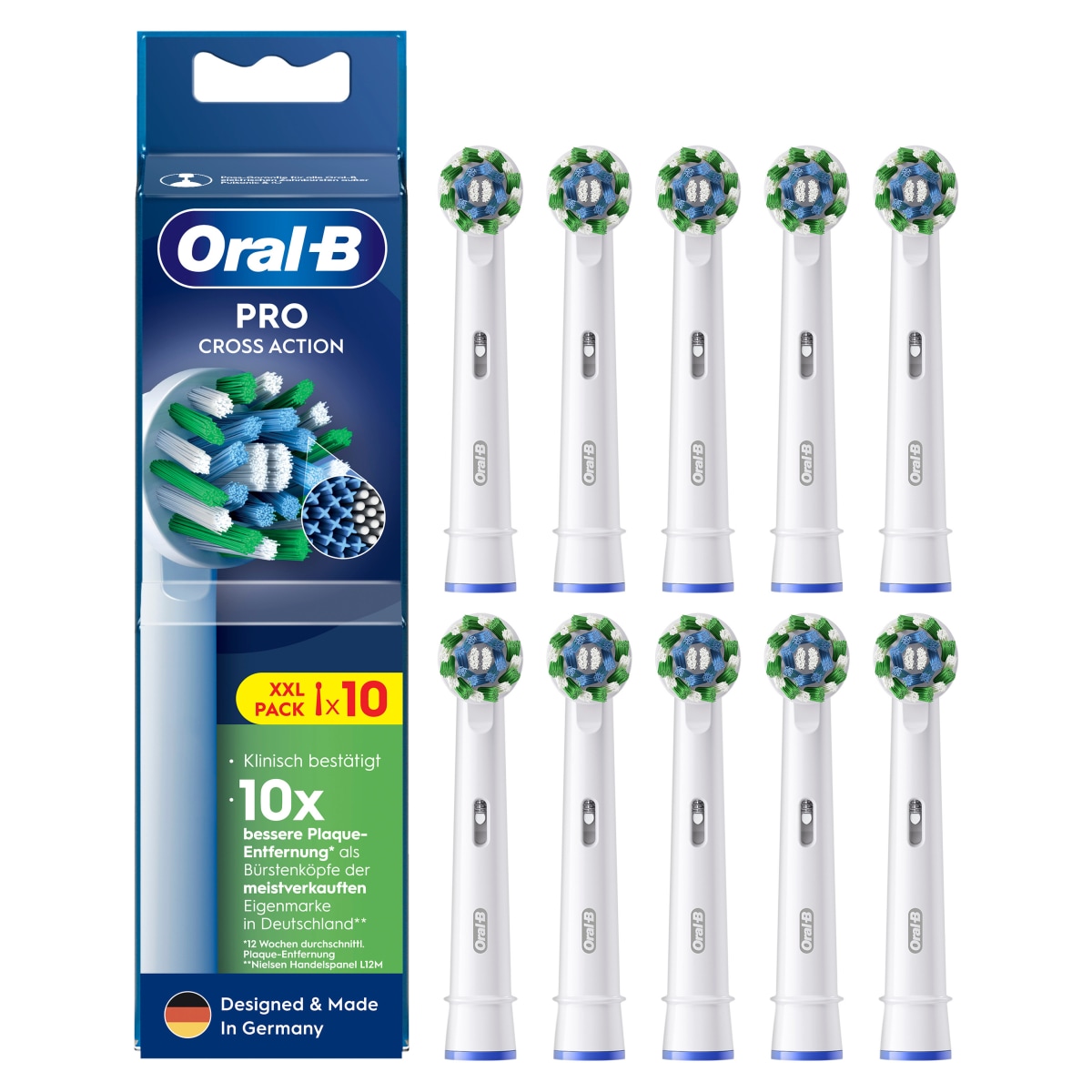 Oral-B EB50RX-10 Pro CrossAction Ersatzb&uuml;rsten 10er Pack 