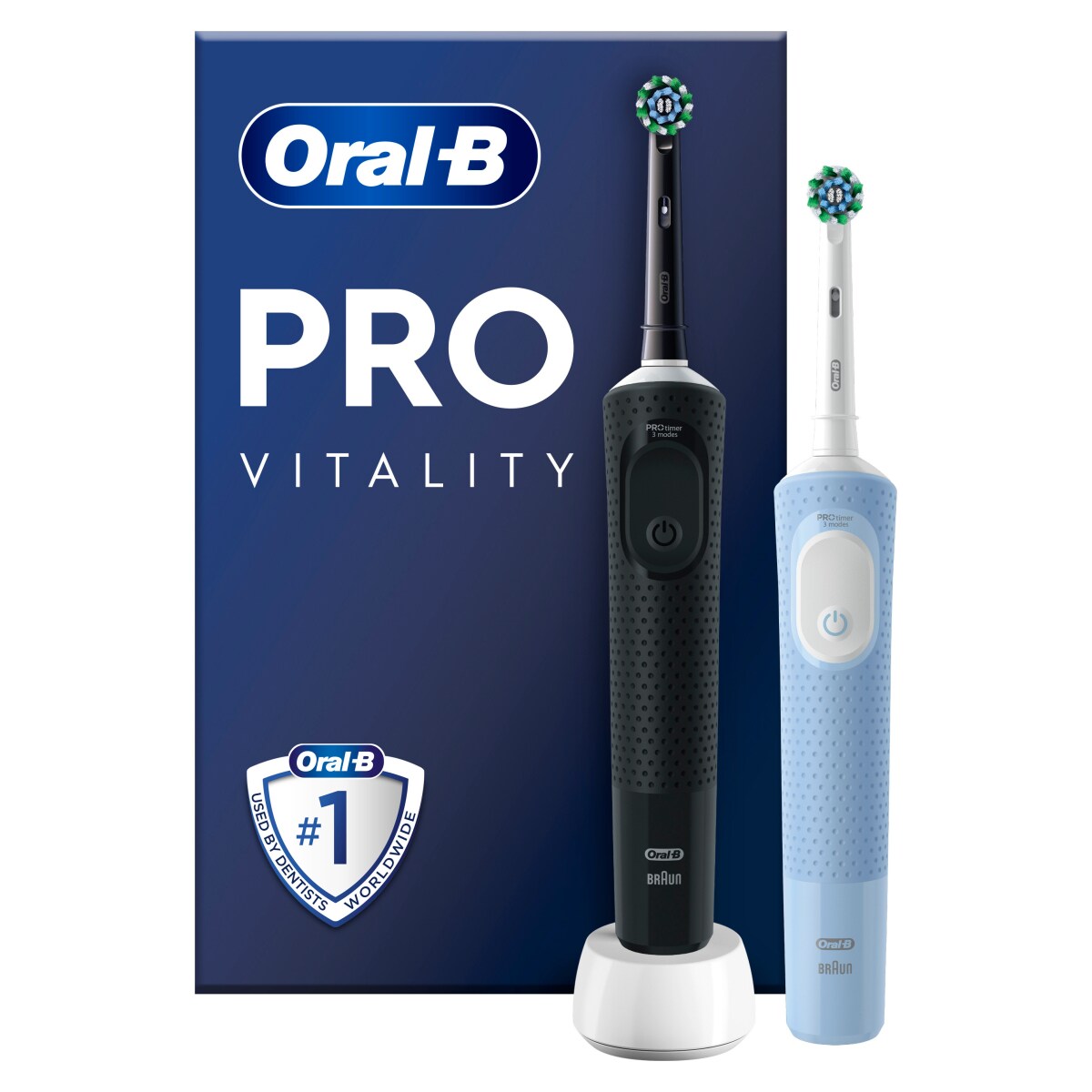 Vitality Pro D103 Duo black/blue Elektrische Zahnbürste