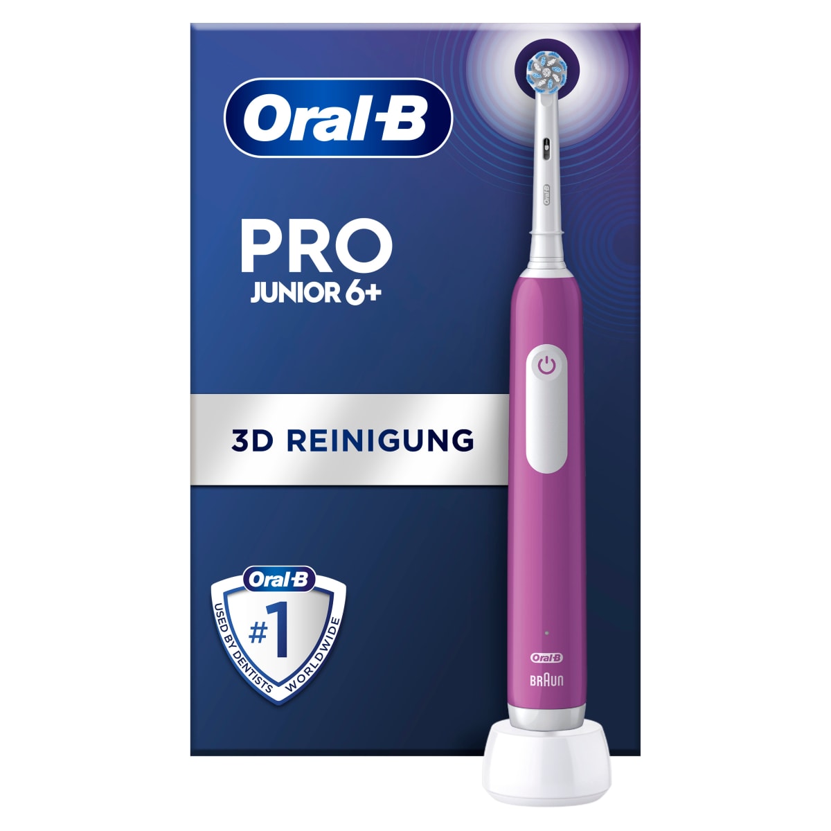 Oral-B Pro Junior 6+ Elektrische Kinderzahnb&uuml;rste lila 