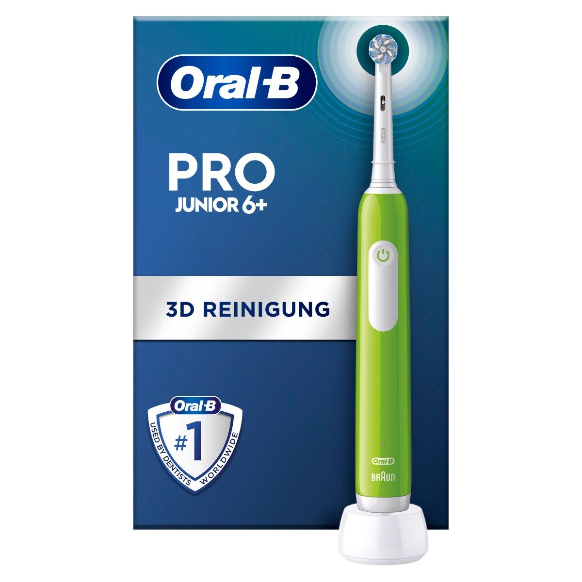 Oral-B Pro Junior 6+ Elektrische Kinderzahnb&uuml;rste green 