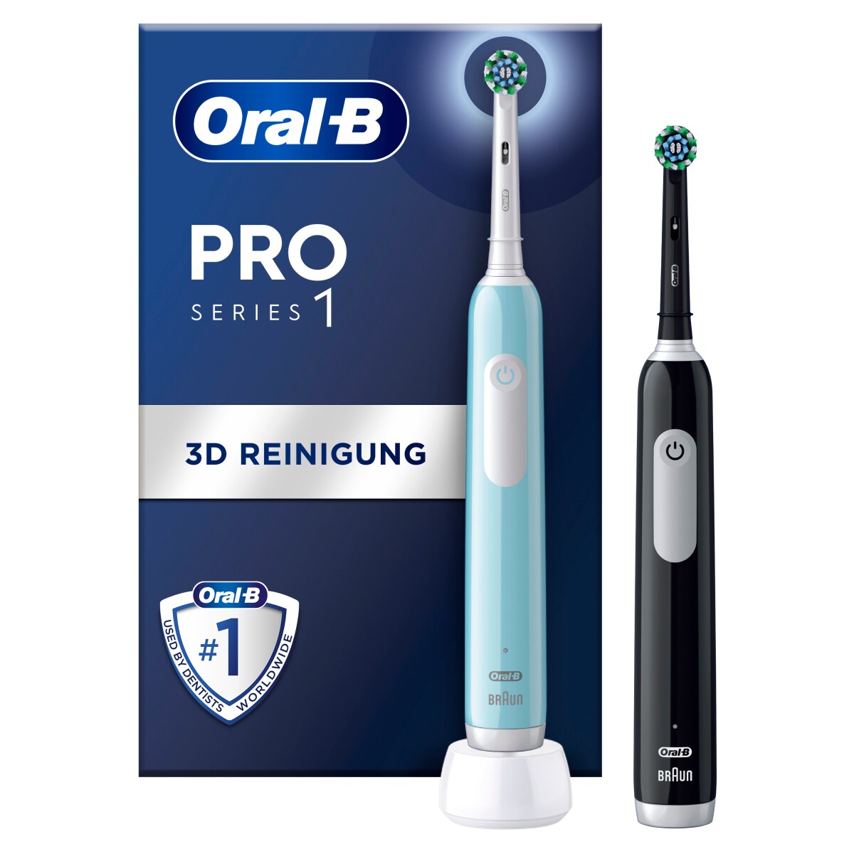 Oral-B Elektrische Zahnbürste Pro Black/Caribbean Blue mit