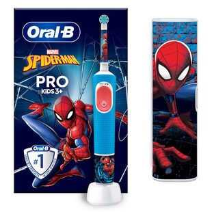 Oral-B Vitality Pro 103 Elektrische Zahnbürste Kids Spiderman+Reiseetui 