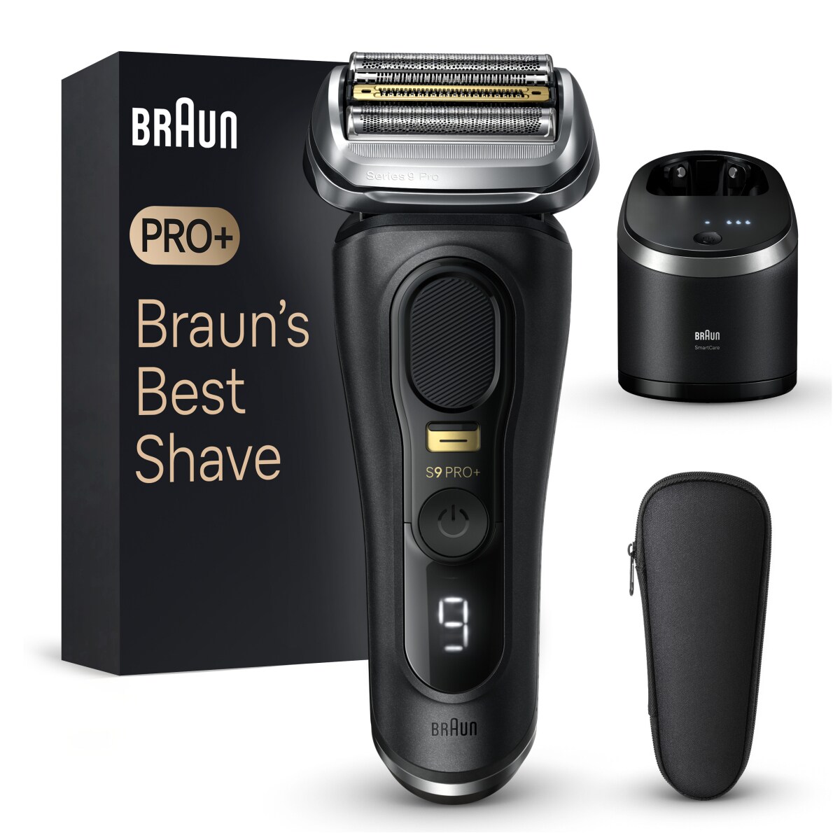 Braun Series 9 Pro+ Elektrorasierer Reinigungsstation, Wet & Dry, 9560cc 