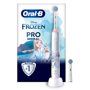 Oral-B Pro Junior Frozen Elektrische Kinderzahnbürste, für Kinder ab 6 Jahren 