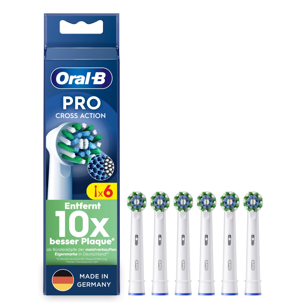 Oral-B Aufsteckb&uuml;rsten Pro CrossAction 6er 