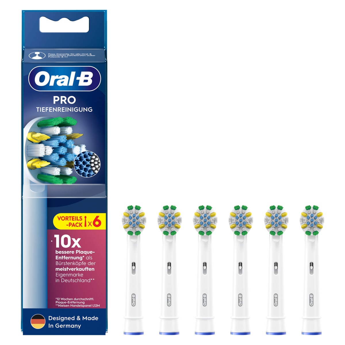Oral-B Aufsteckb&uuml;rsten Pro Tiefenreinigung 6er 