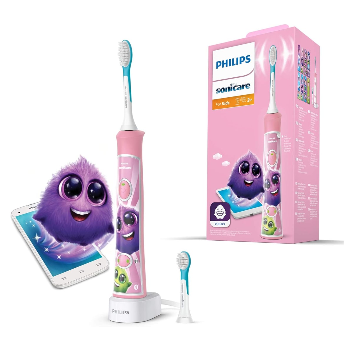 Philips Sonicare for Kids elektrische Zahnb&uuml;rste - Schallzahnb&uuml;rste mit Timer, App-Unterst&uuml;zung und Bluetooth 