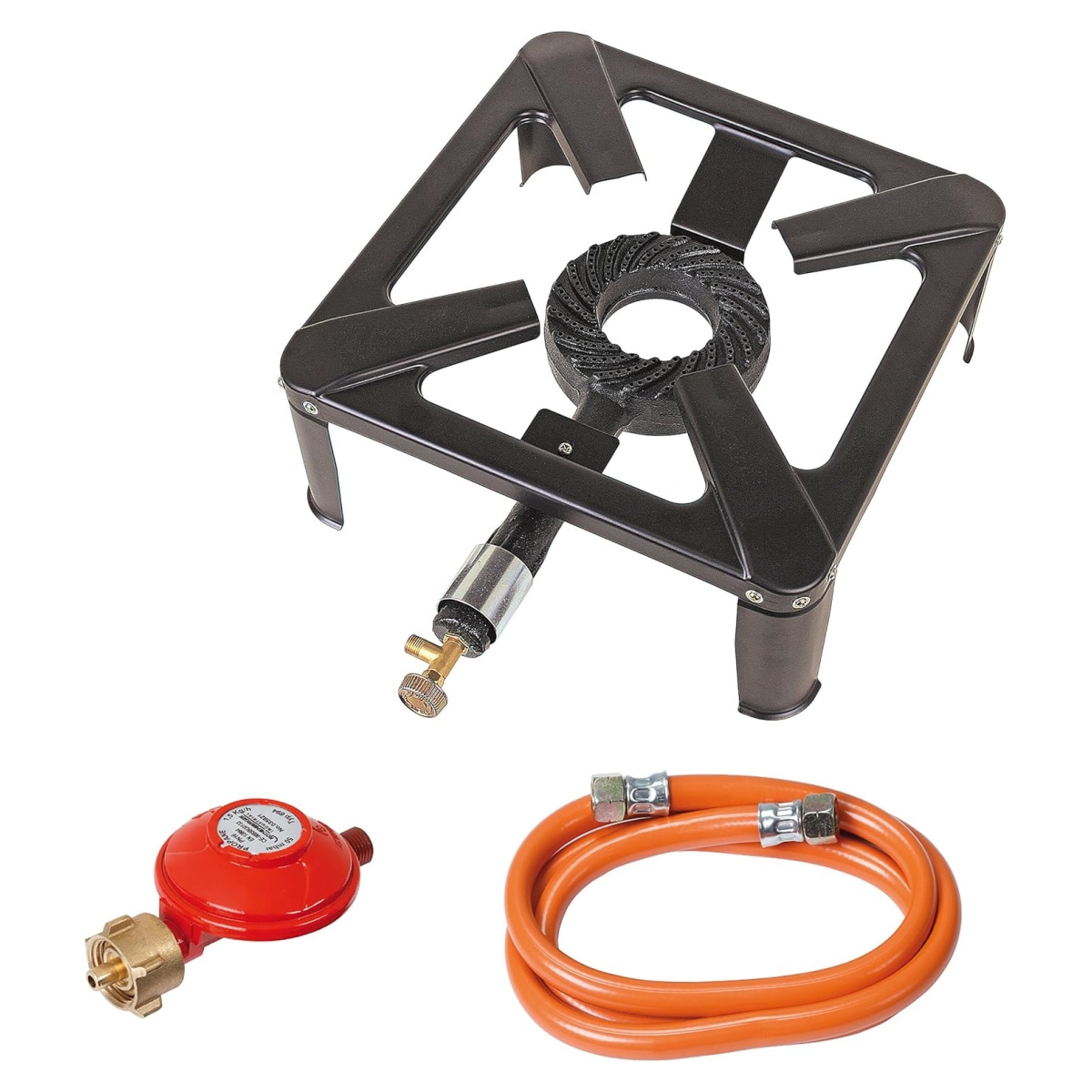 Rothenberger Industrial Hockerkocher, inkl. Schlauch und Propankonstantregler 