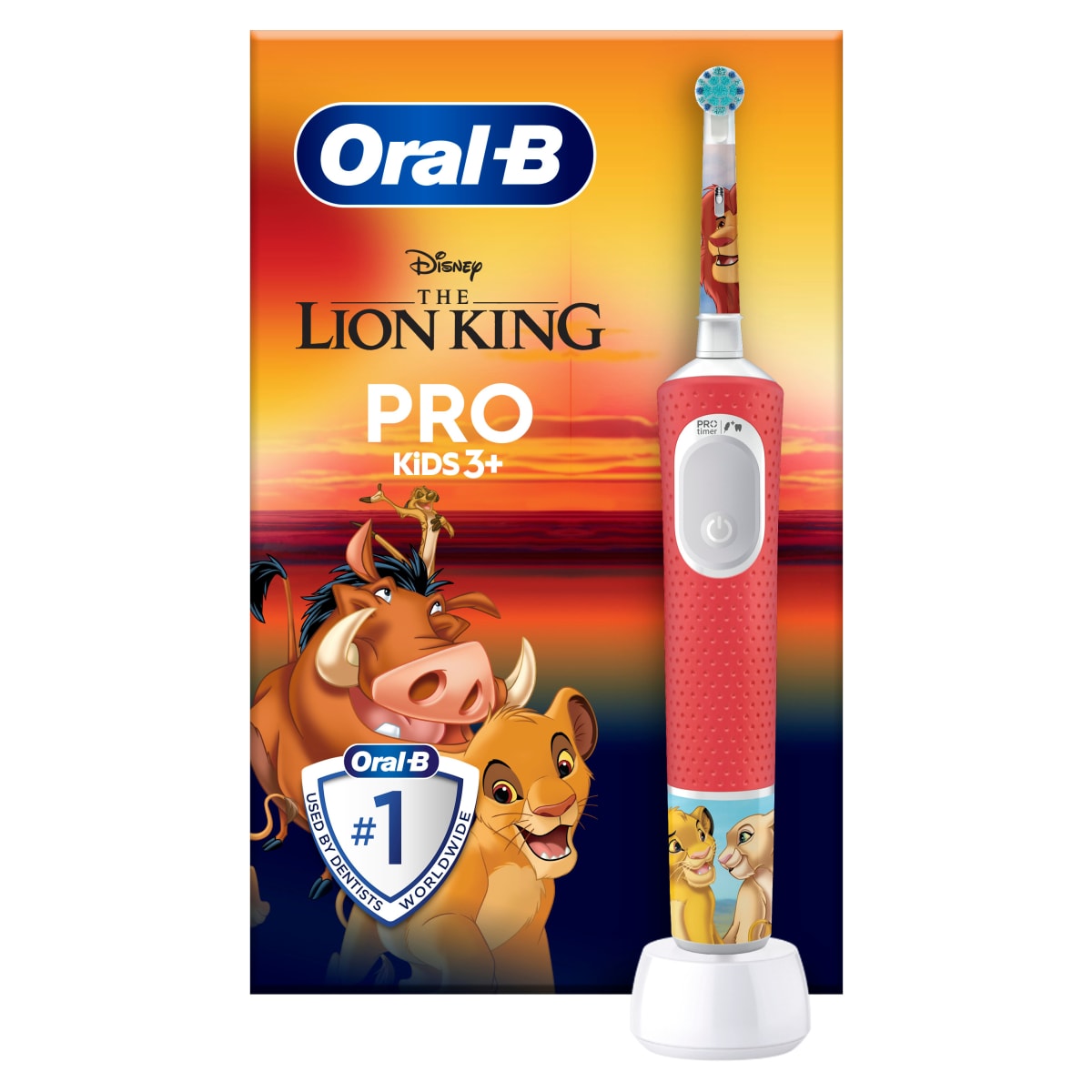Oral-B Vitality Pro 103 Elektrische Zahnb&uuml;rste Kids K&ouml;nig der L&ouml;wen 