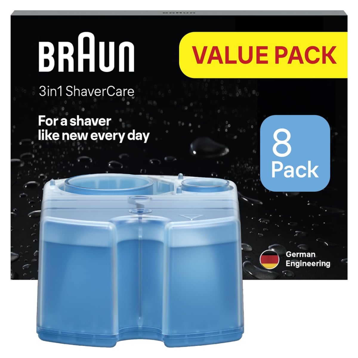 Braun CCR8 Rasierer-Reinigung Nachf&uuml;llkart. 8er 