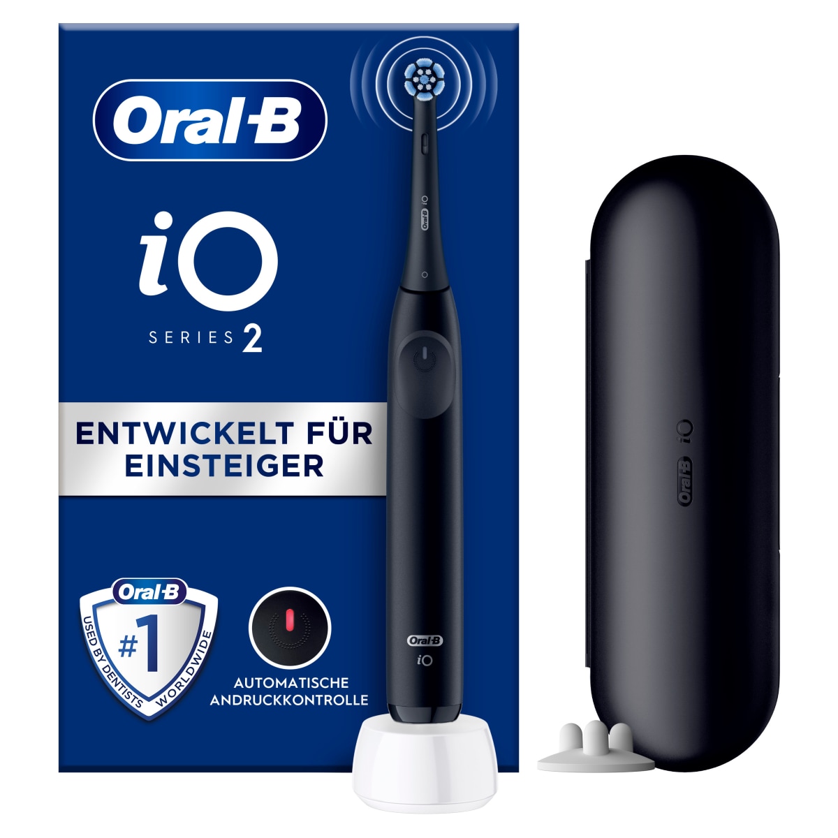 Oral-B iO Series 2 Elektrische Zahnb&uuml;rste, Night Black 