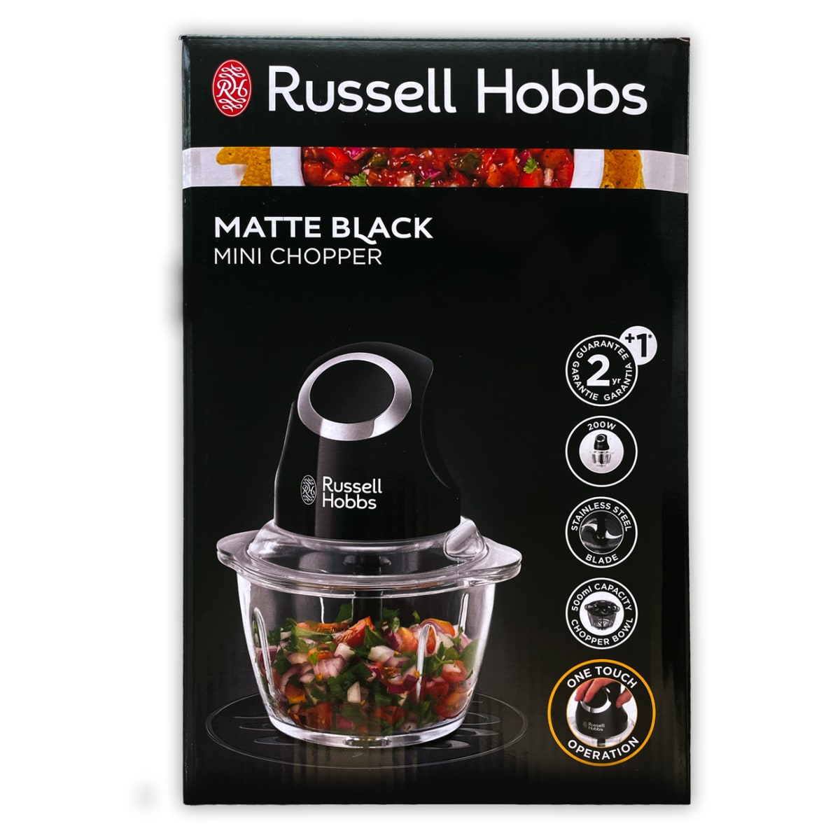 Russell Hobbs 24662-56/RH Matte Black Mini Chopper 