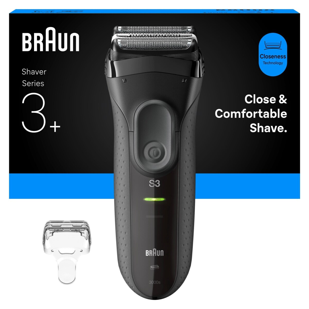 Braun Series 3 3000 Black/Grey 