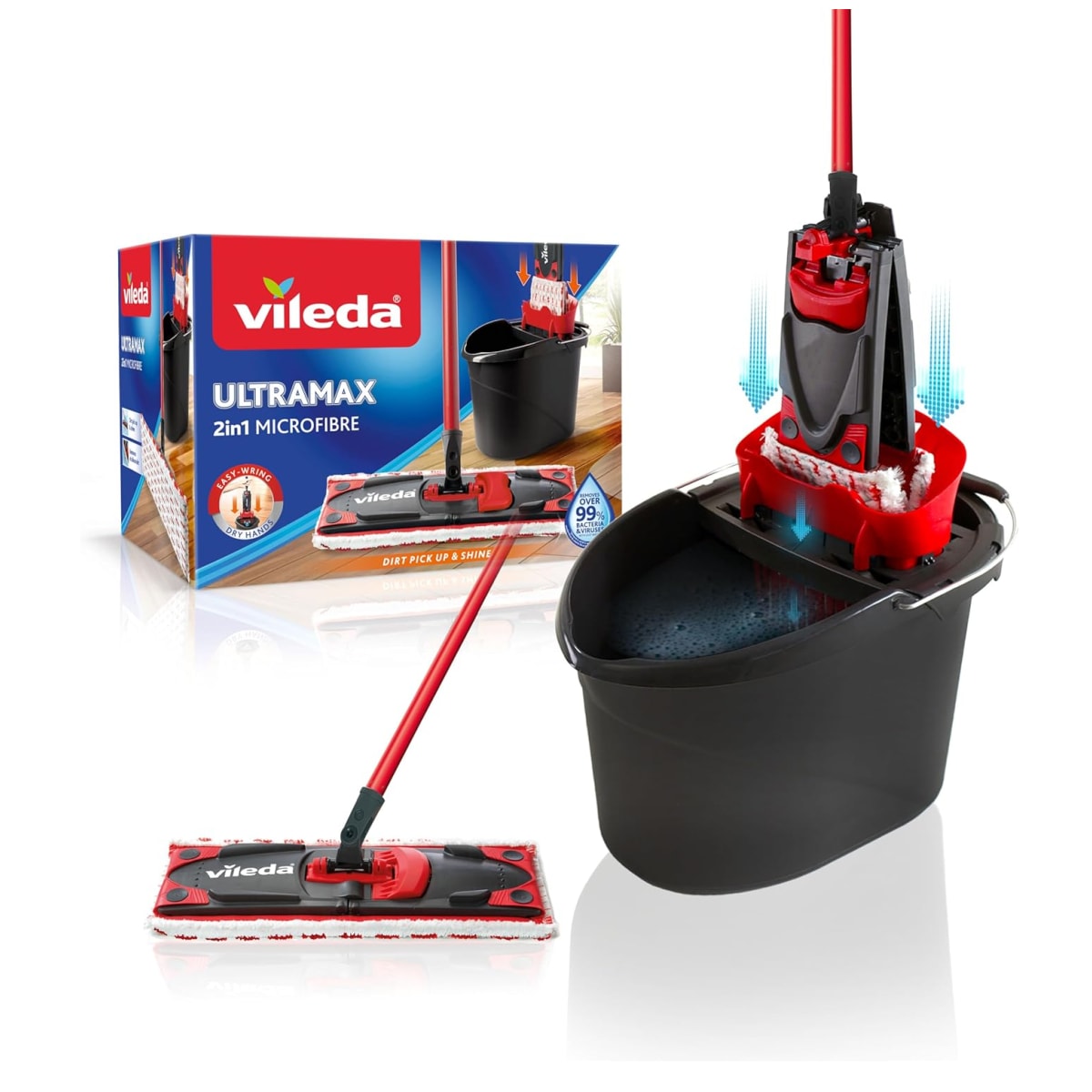 Vileda Ultramax 2in1 Bodenwischer Komplett Set 