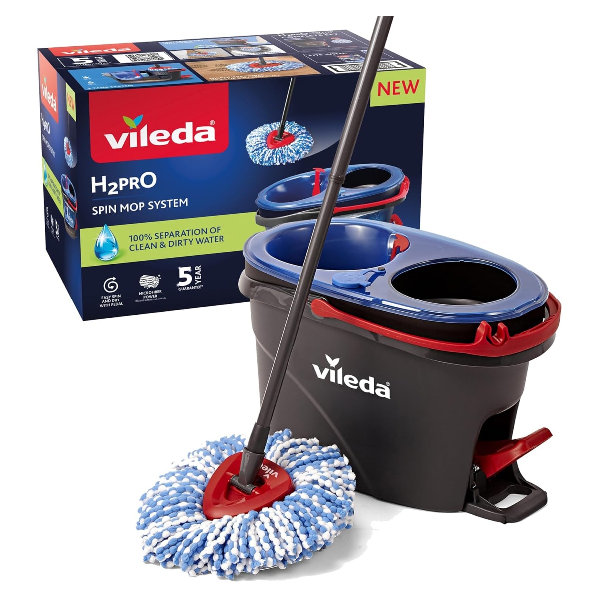 Vileda H2PrO Spin Mop System 