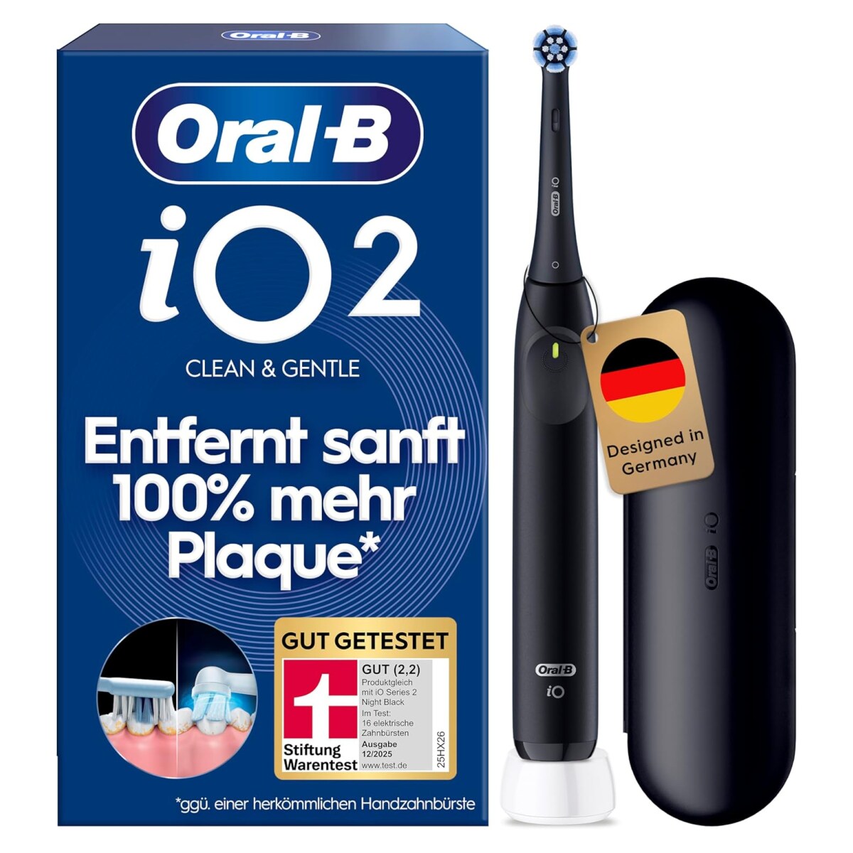 Oral-B iO Series 2 mit Reiseetui Night Black EN/FR