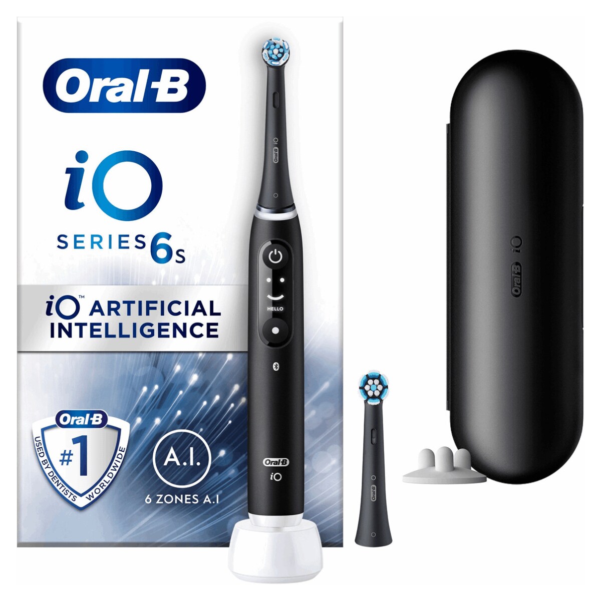 Oral-B - iO Series 6s Black Lava, One Size, Schwarz
