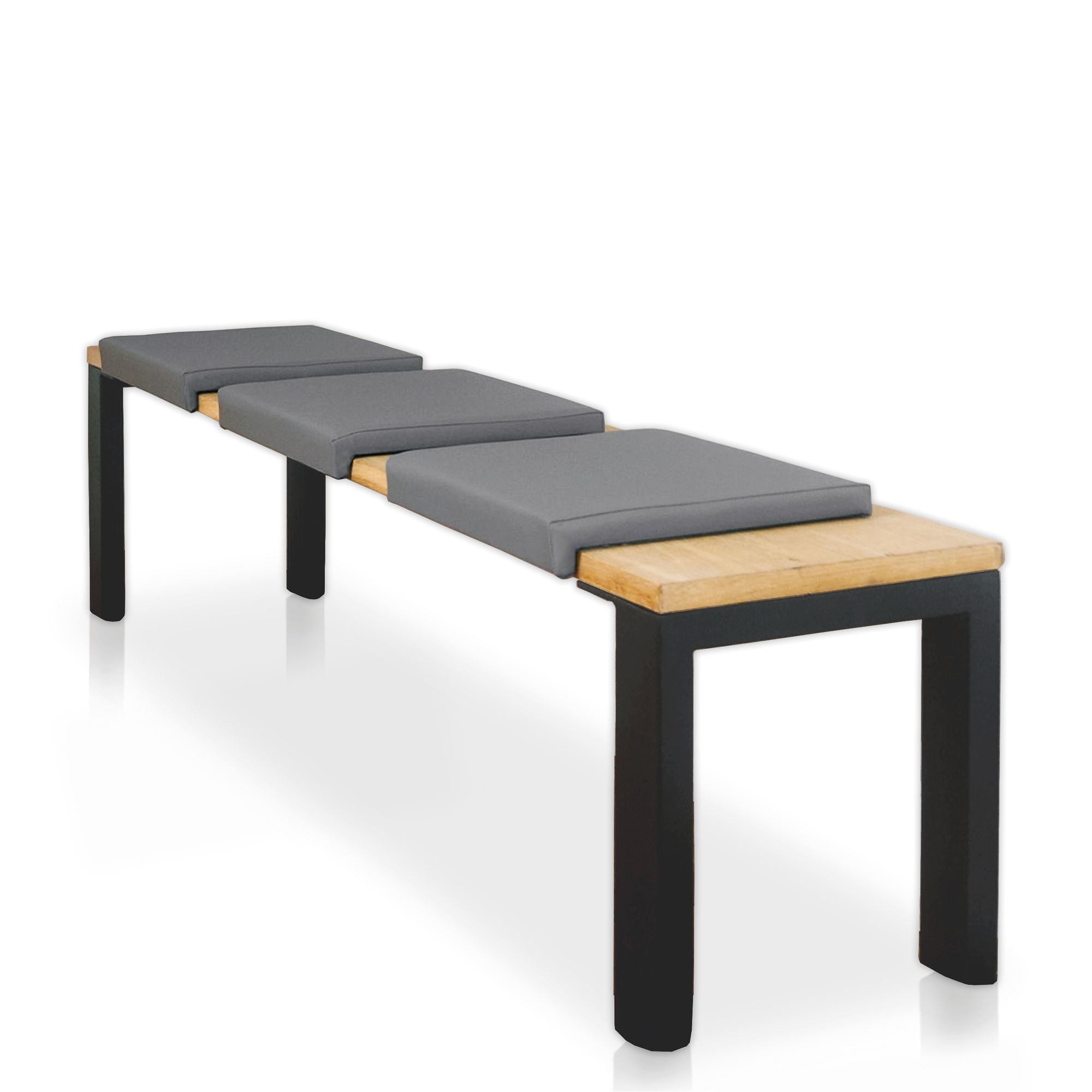 Lycce Klemmkissen Sitzkissen mit 1 Leiste, Kunstleder versch. Farben 