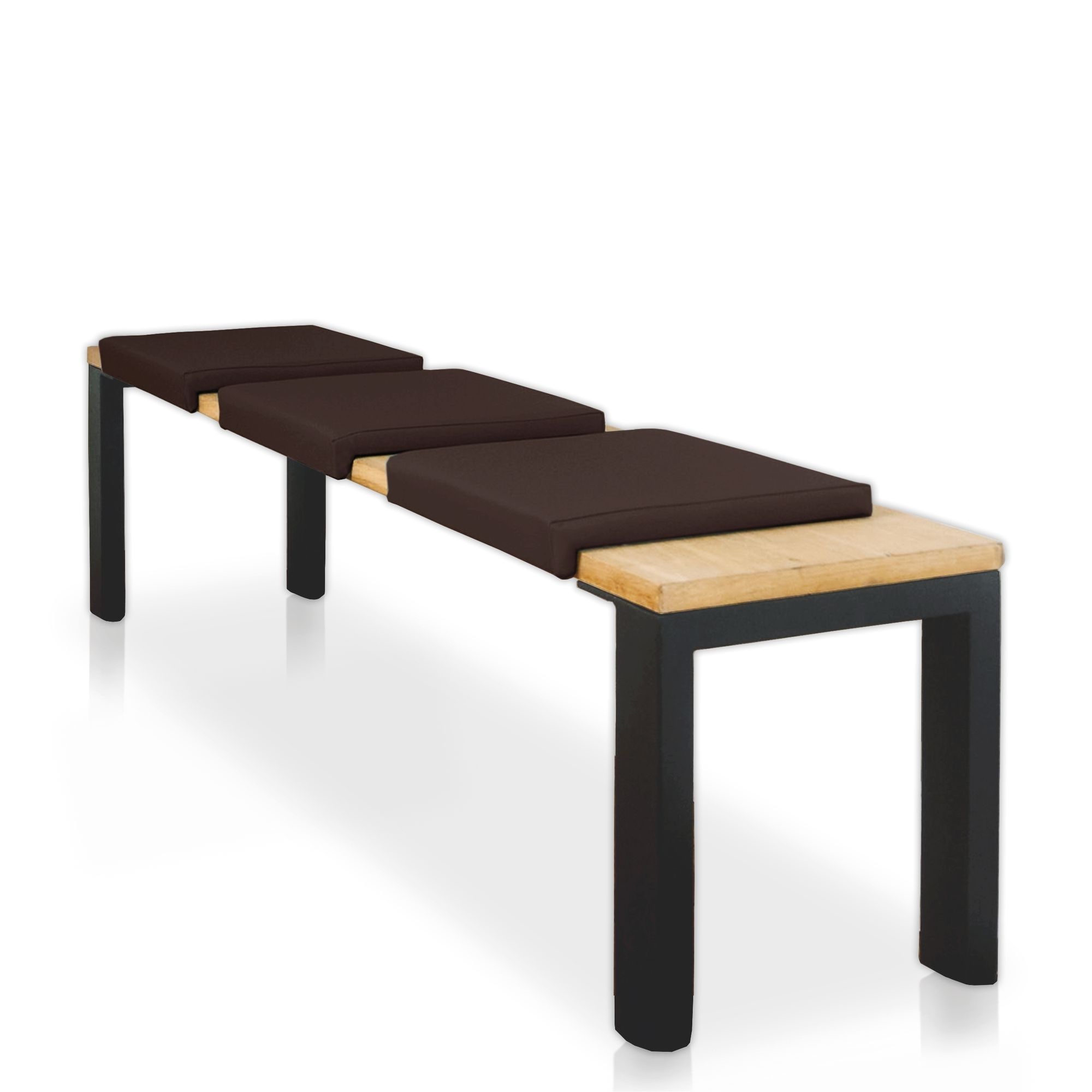 Lycce Klemmkissen Sitzkissen mit 1 Leiste, Kunstleder versch. Farben 