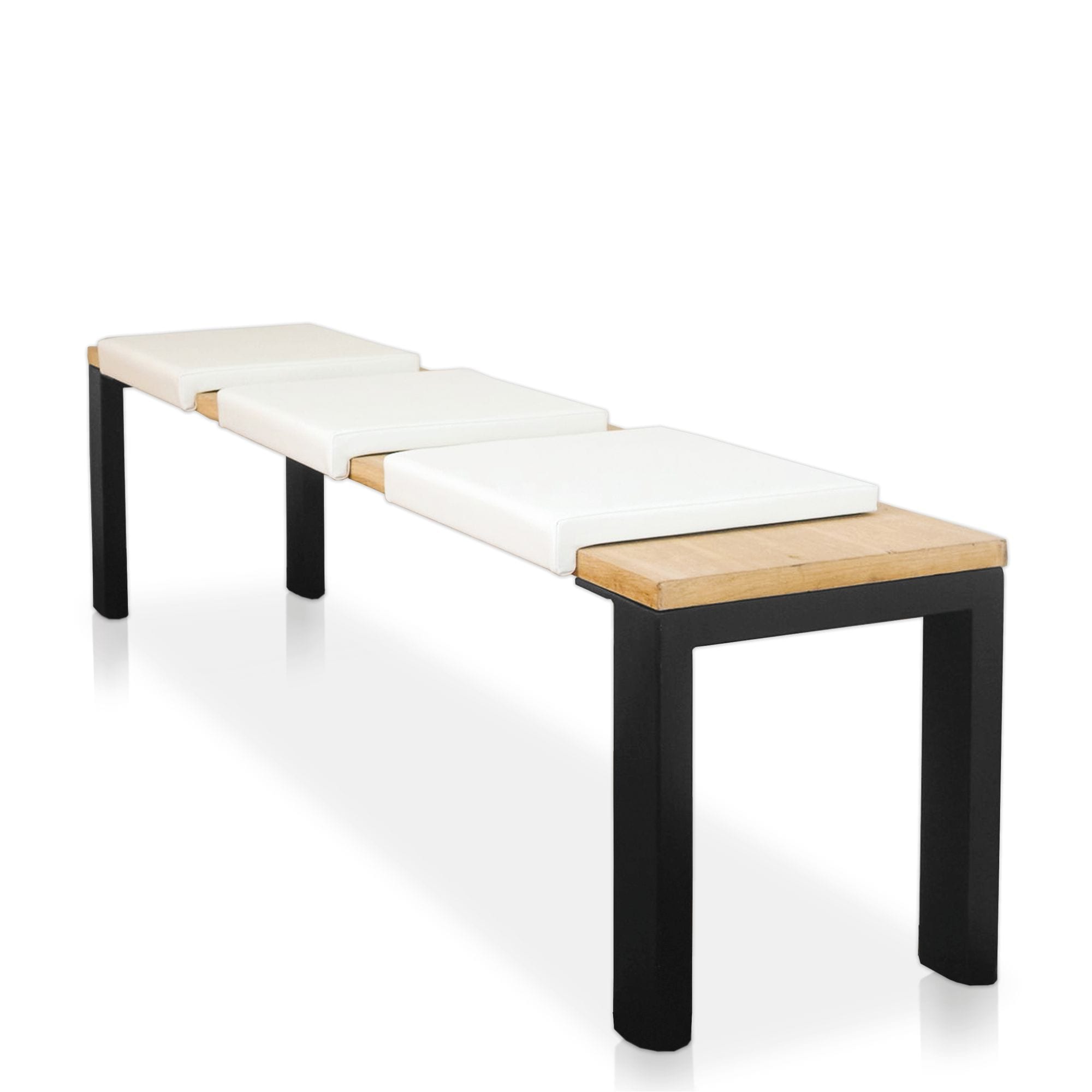 Lycce Klemmkissen Sitzkissen mit 1 Leiste, Kunstleder versch. Farben 