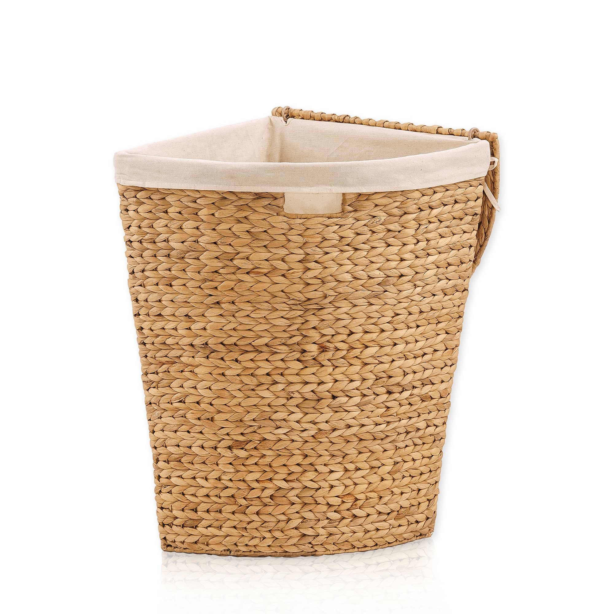 Lycce Eckw&auml;schetruhe aus Wasserhyazinthe geflochten, in zwei Gr&ouml;&szlig;en 