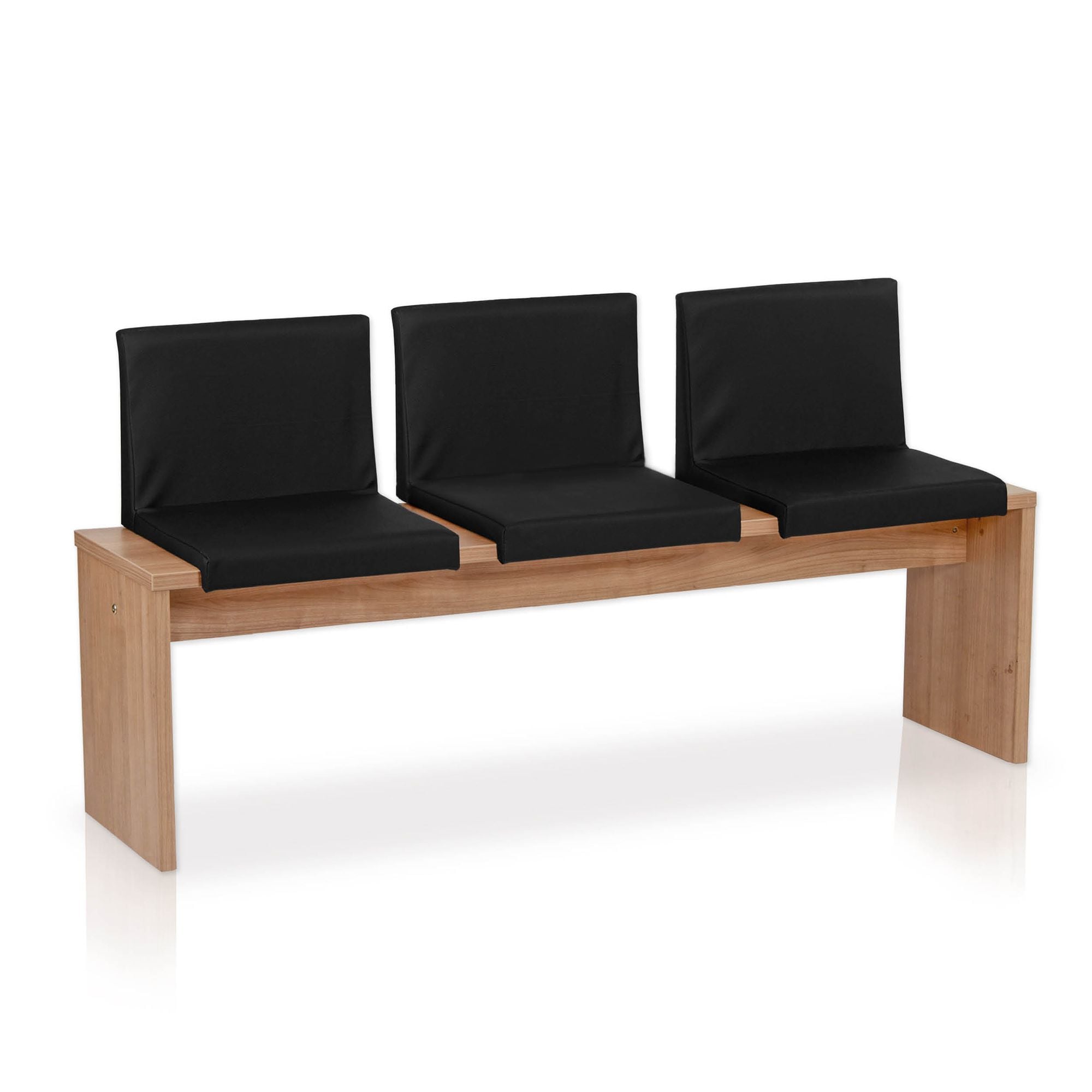 Lycce Klemmkissen Sitzkissen mit R&uuml;ckenlehne und 1 Leiste, Kunstleder 