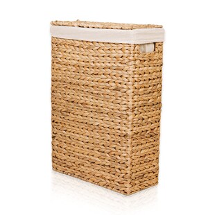 Lycce Nischenwäschekorb aus Wasserhyazinthe geflochten, in drei Größen 